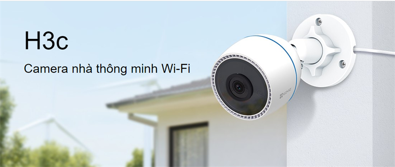 Camera WiFi ngoài trời EZVIZ H3C 2MP 1080P , KHÔNG MÀU , CHÍNH HÃNG