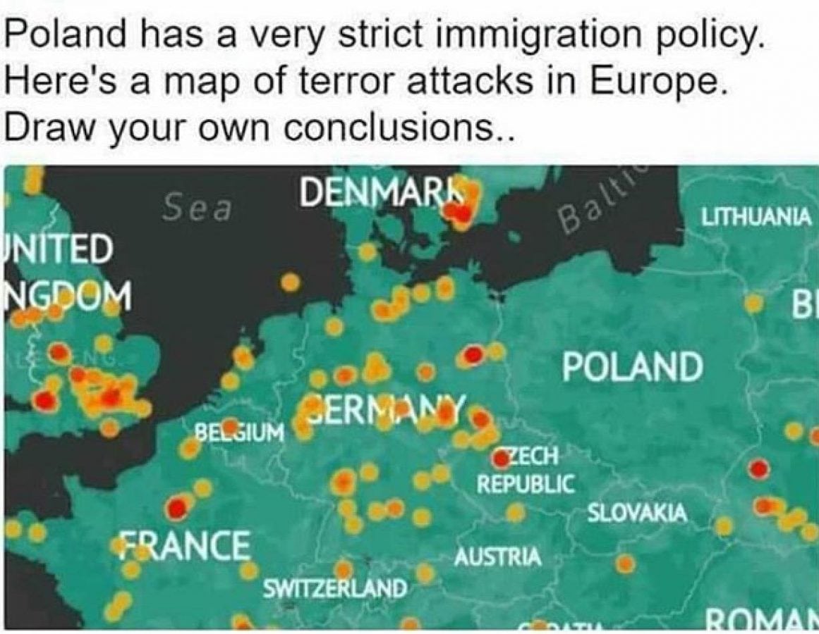 The Poland No Muslims No Terror Map Is Seriously Misleading