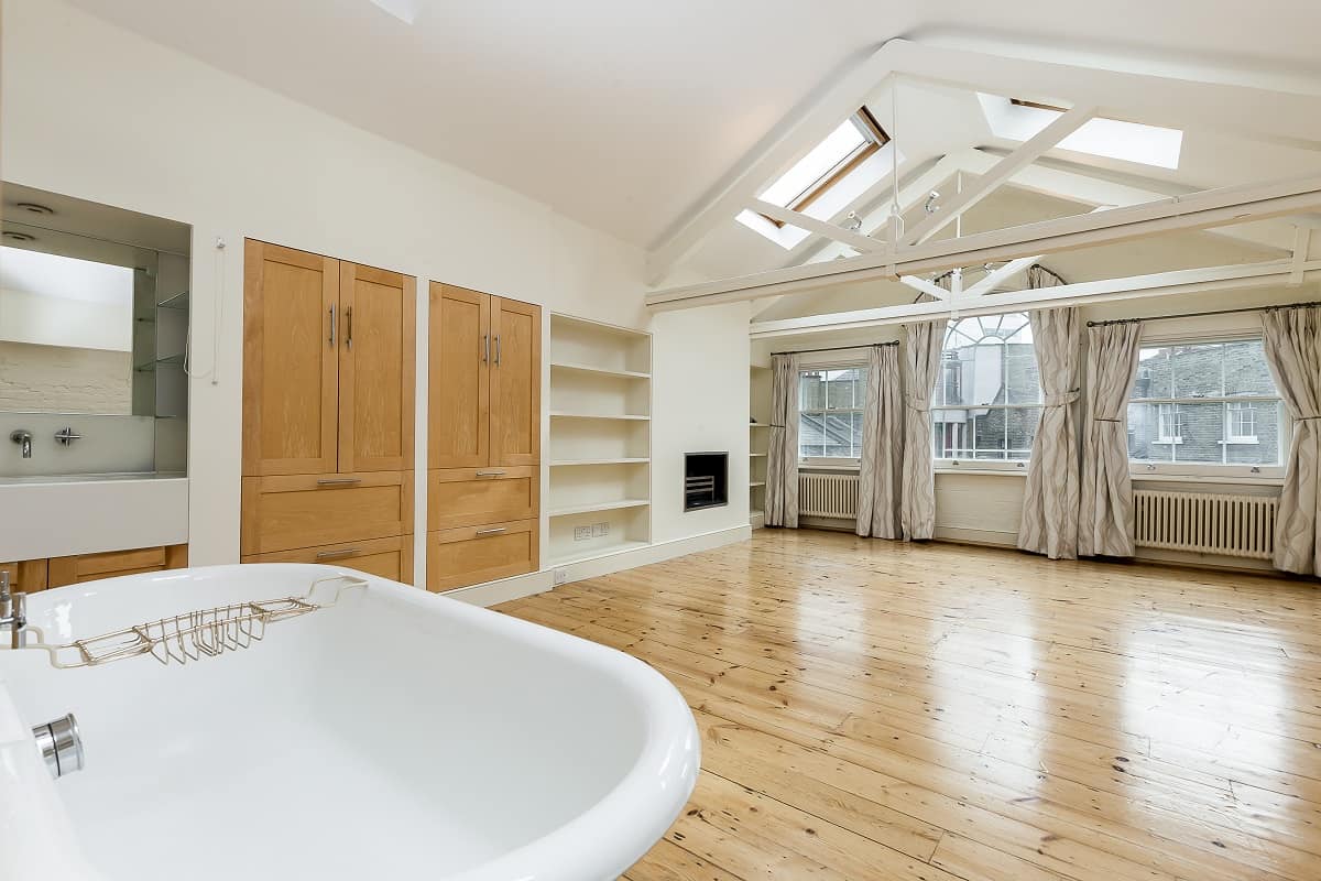 Bedroom, Alex James' former home in Covent Garden