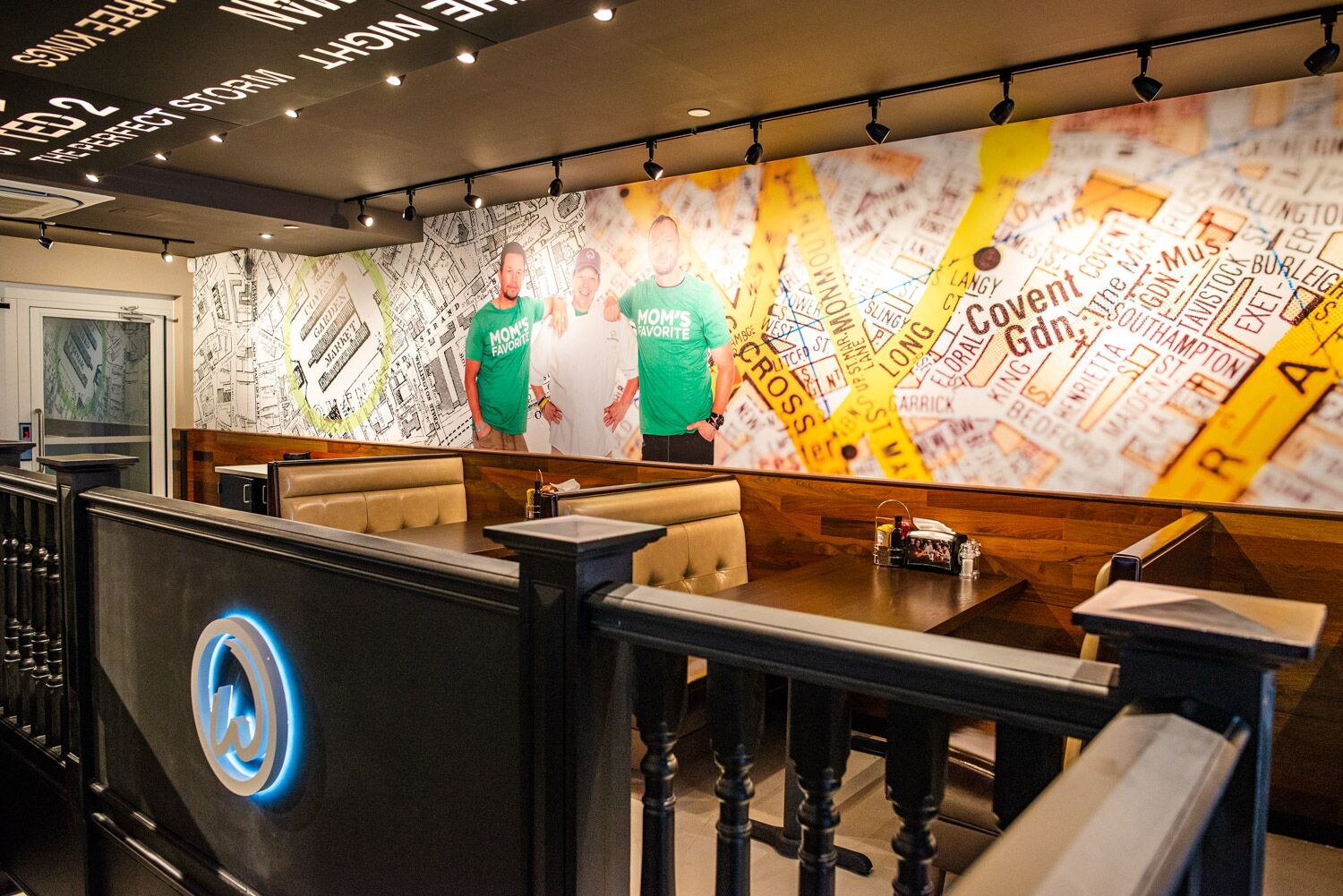 Wahlburgers interior Wahlberg brothers