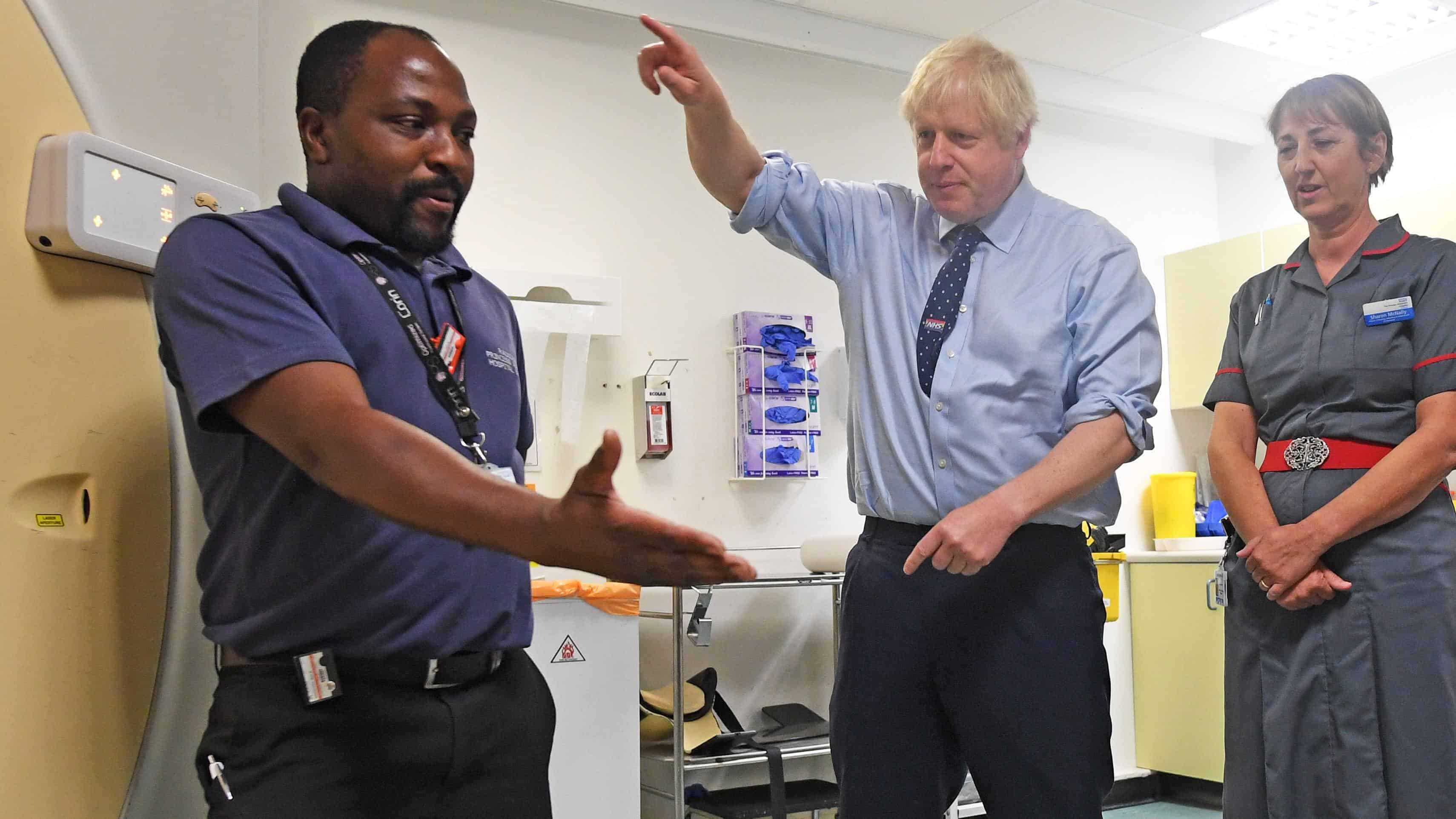 Boris Johnson hospital visit