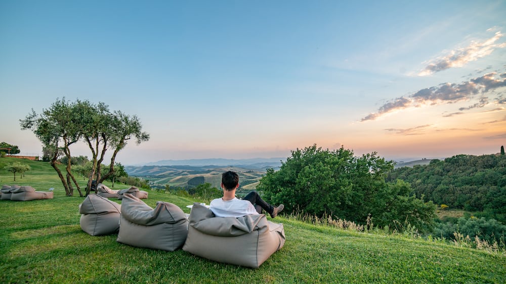 Sunset view at Castelfalfi