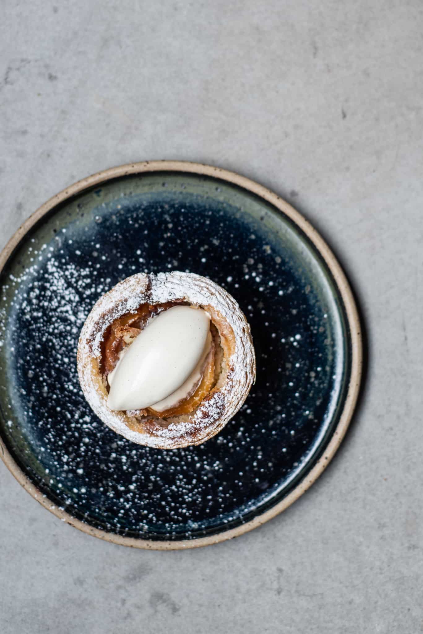 LINO nectarine and frangipane tart