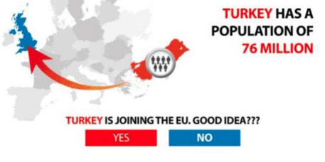 Vote Leave Facebook ad Turkey