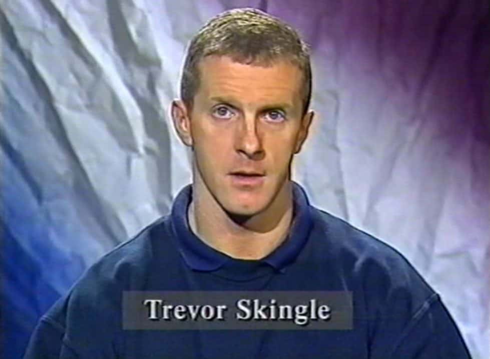 Trevor Skingle appearing on the Channel 4 programme Comment lobbying for LGB people in the armed forces in 1991 (Royal British Legion Handout /PA)