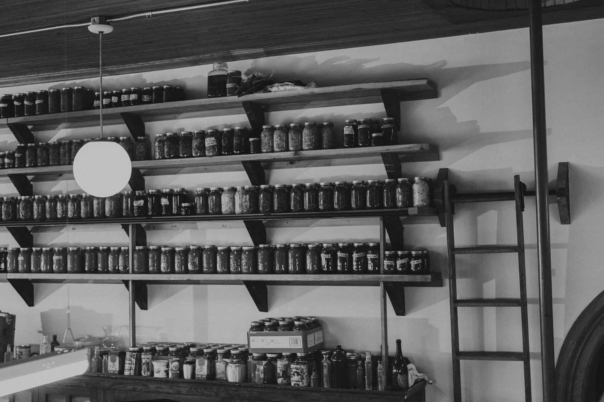 Larder shelves