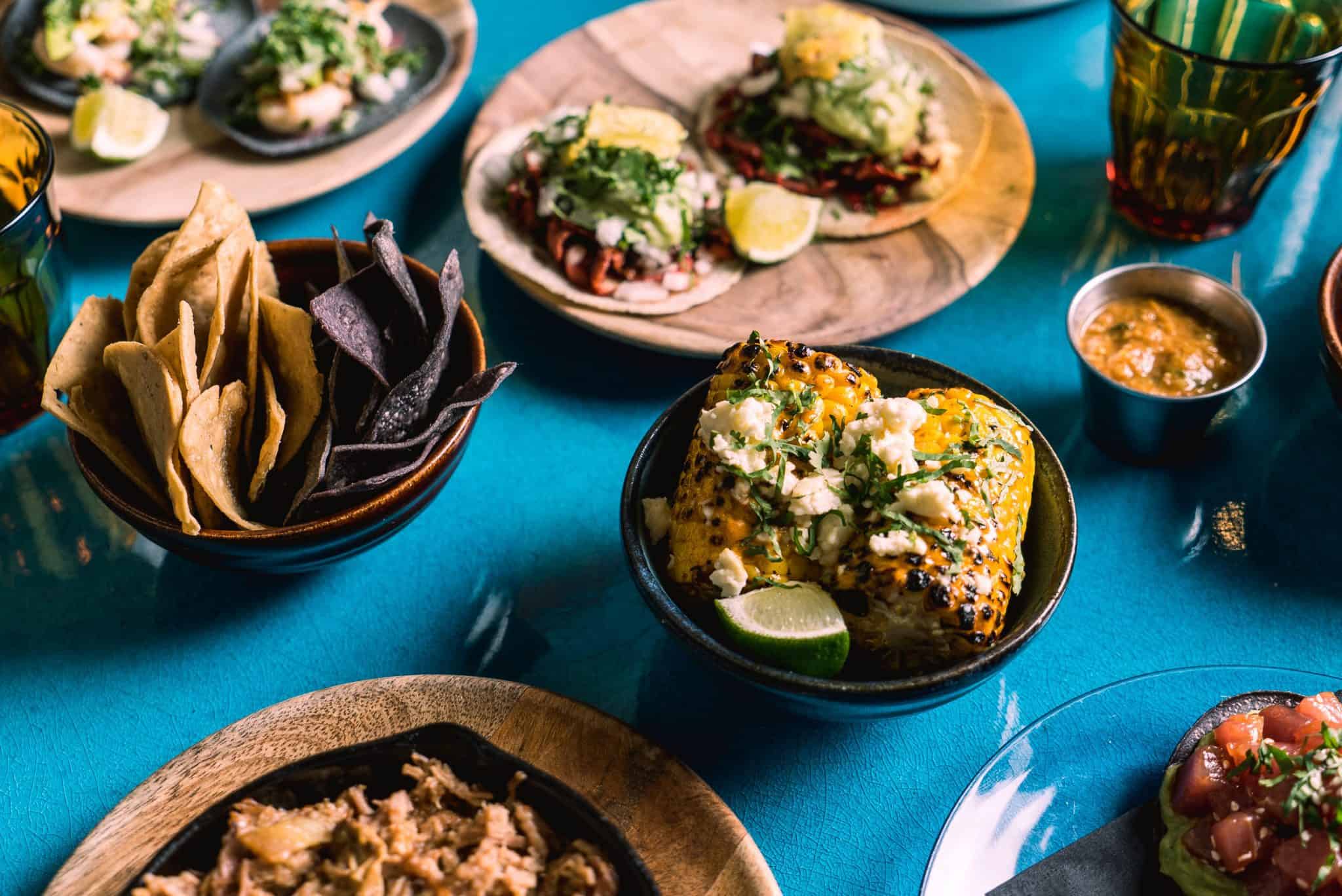 El Pastor taco spread al fresco | Photo: Sam Ashton