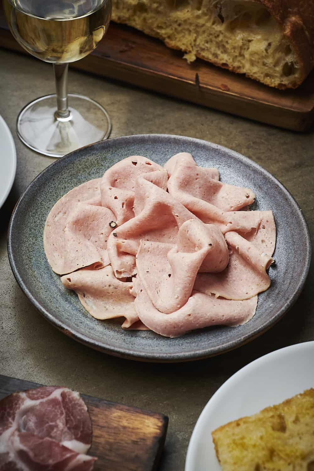 Manteca food mortadella