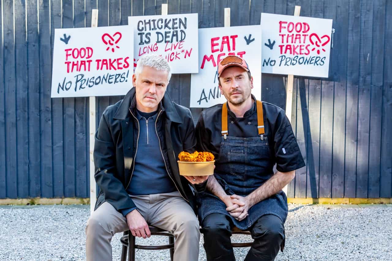 VFC vegan fried chick*n founders Matthew and Adam portrait