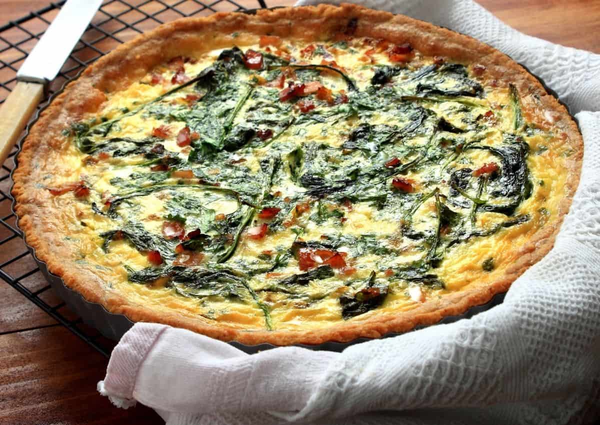 How To Make: Crustless Bacon Quiche With Mushrooms And Spinach