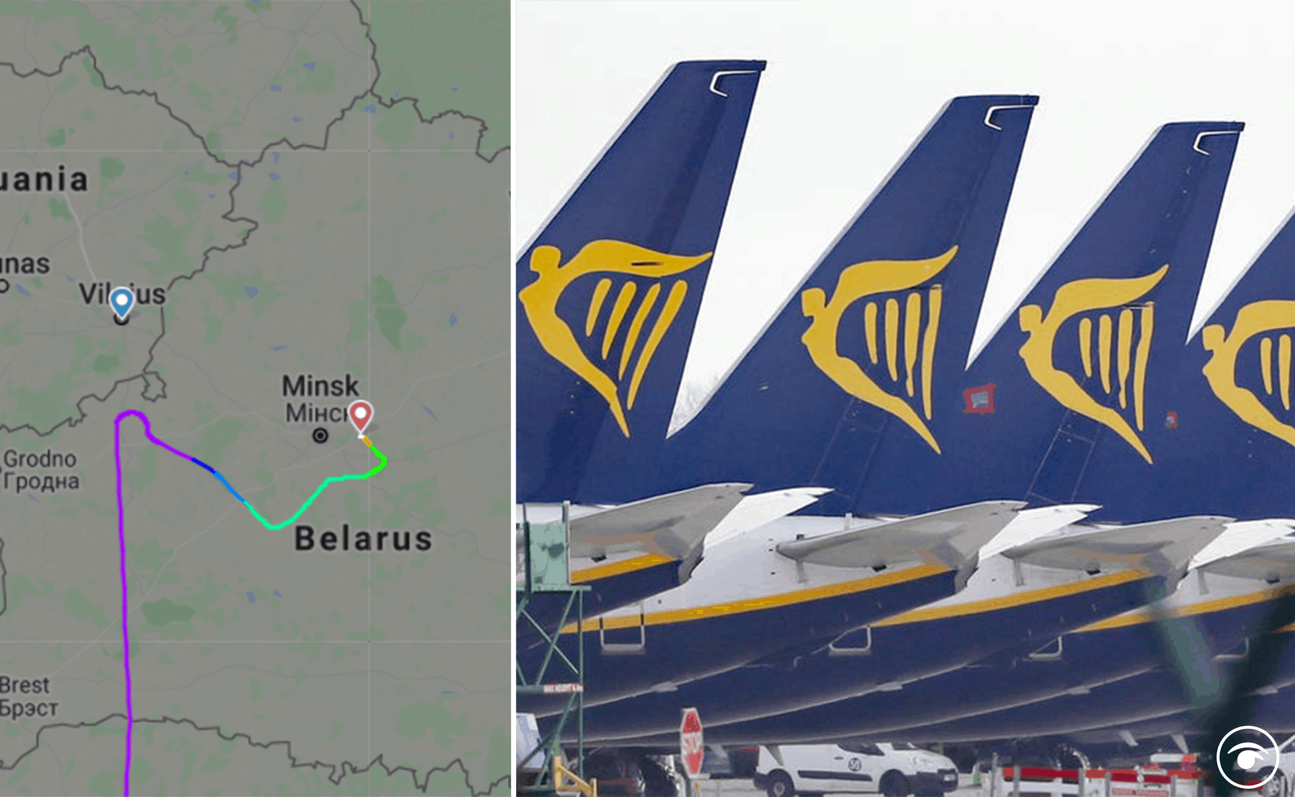 Just 'look at the flight path': Reaction as Ryanair flight ...