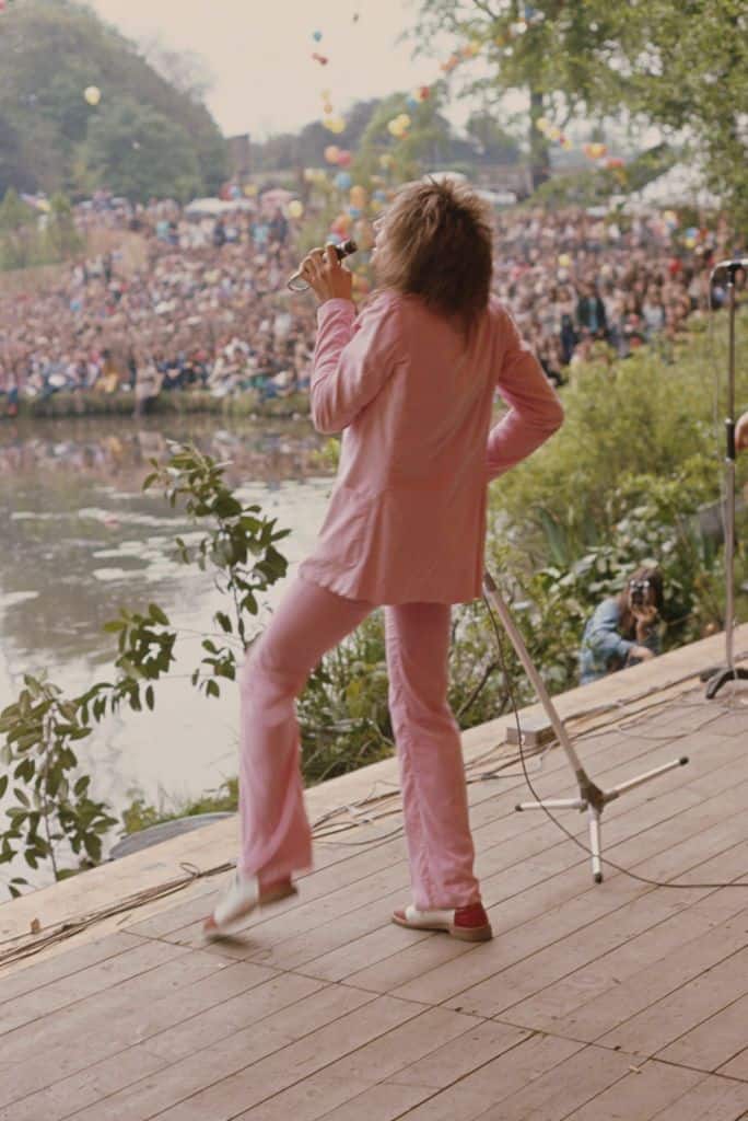 Rod Stewart and the Faces at Crystal Palace Bowl, 1971