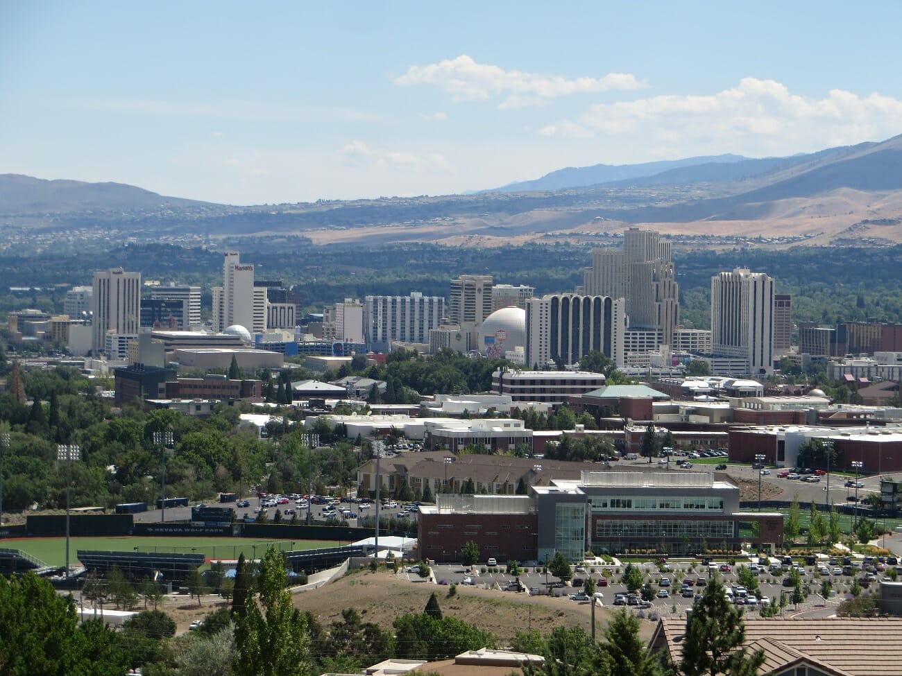 Reno, NV. Public domain photo via Wikimedia.