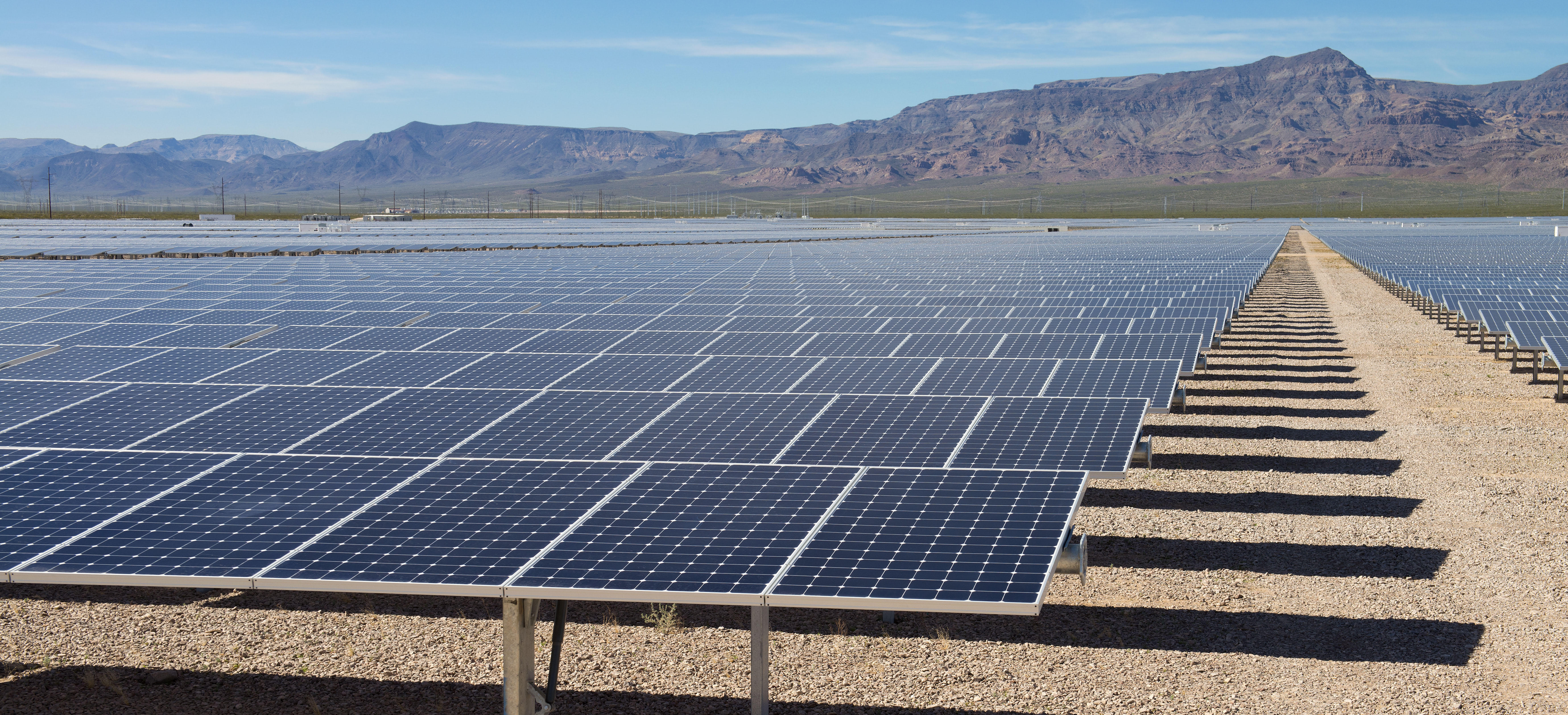 Solar field in Nevada