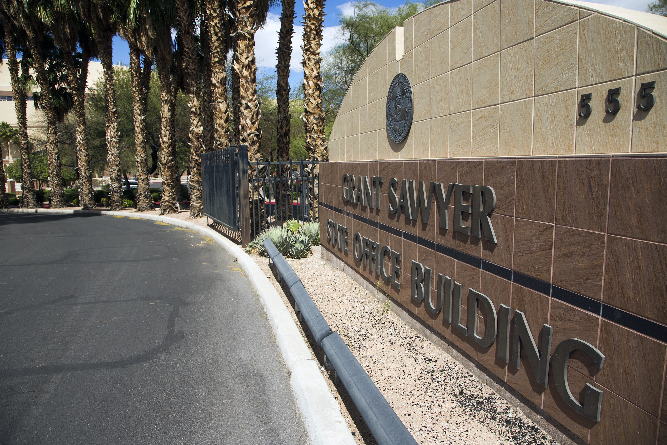 The Grant Sawyer State Office Building sign