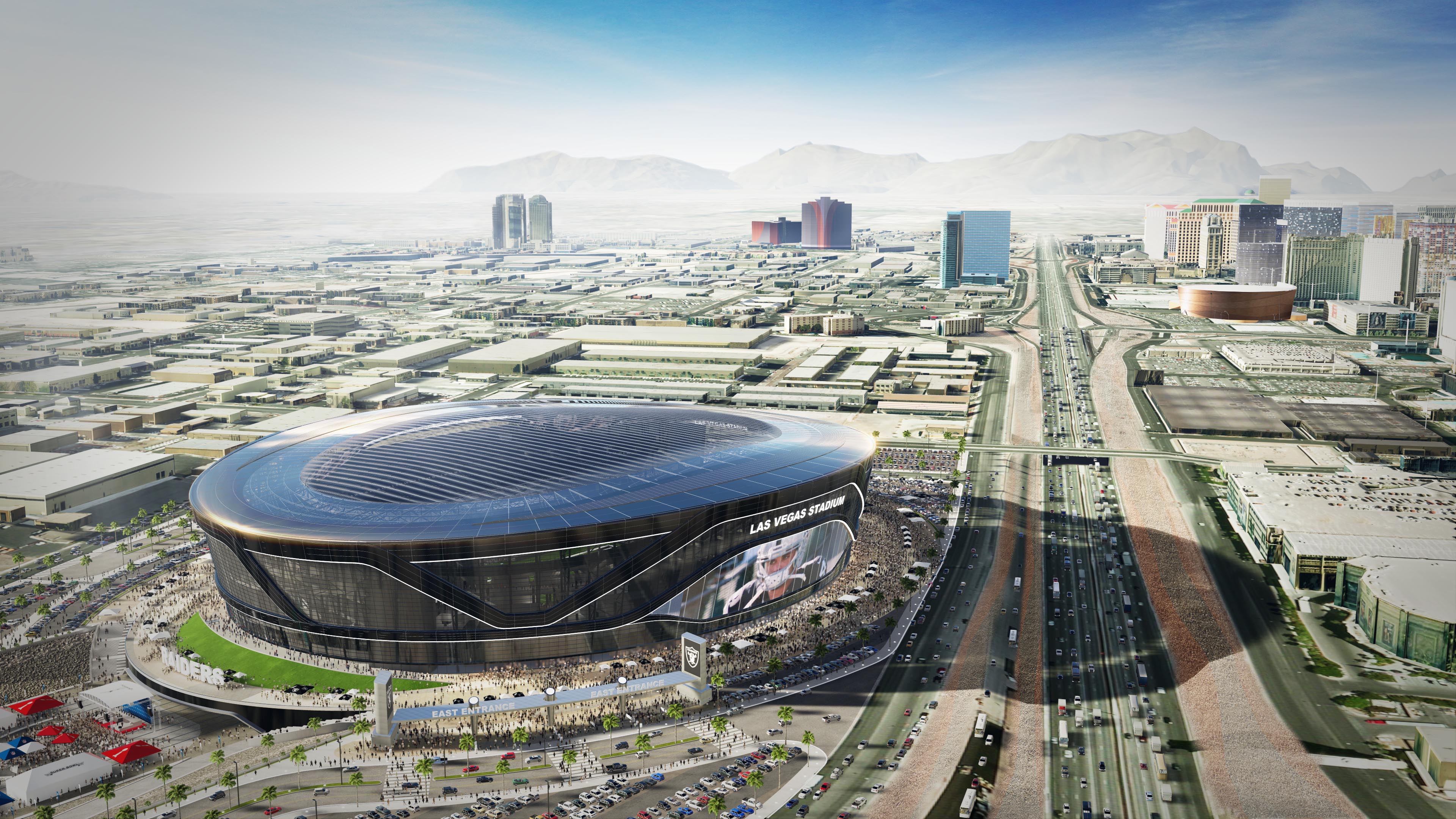 A photo rendering of the Las Vegas Stadium