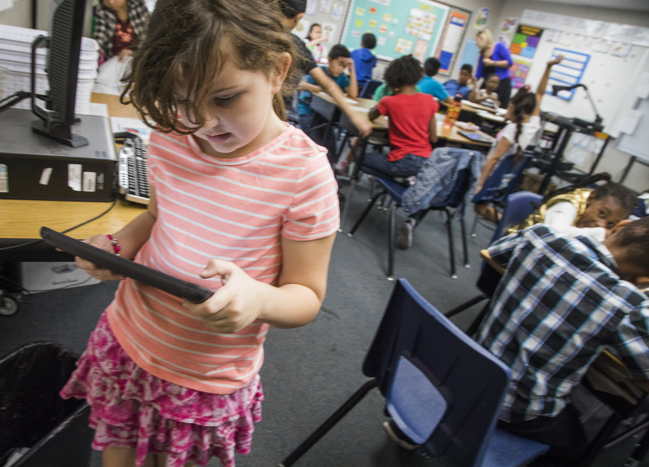 children in classroom