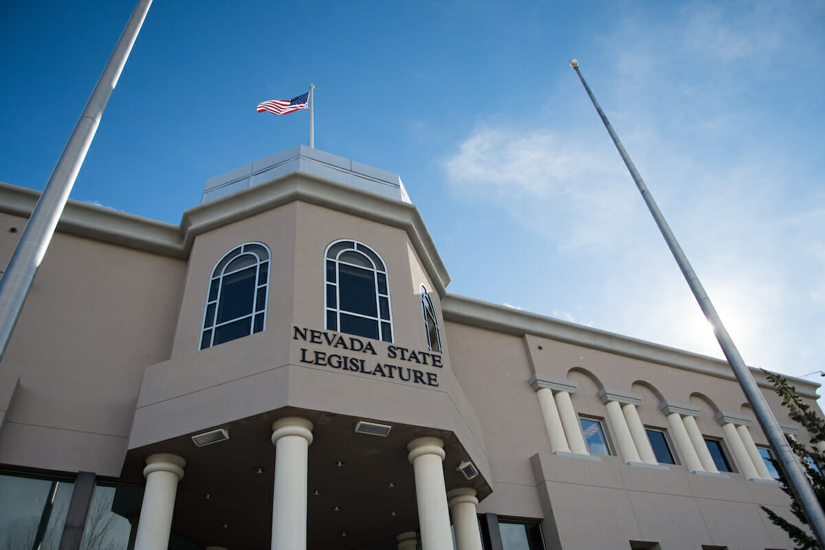 The Nevada Legislature building as seen in Carson City on Feb. 6, 2017.