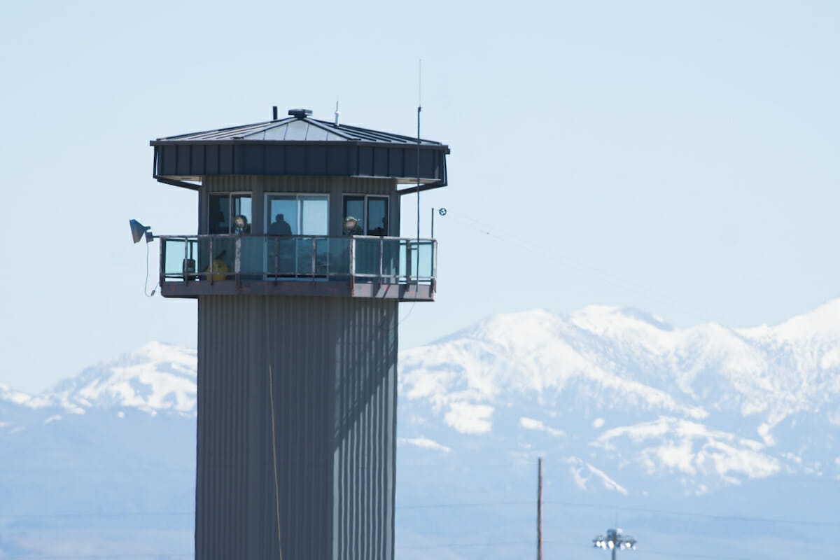 A guard tower at the Northern Nevada Correctional Center in Carson City