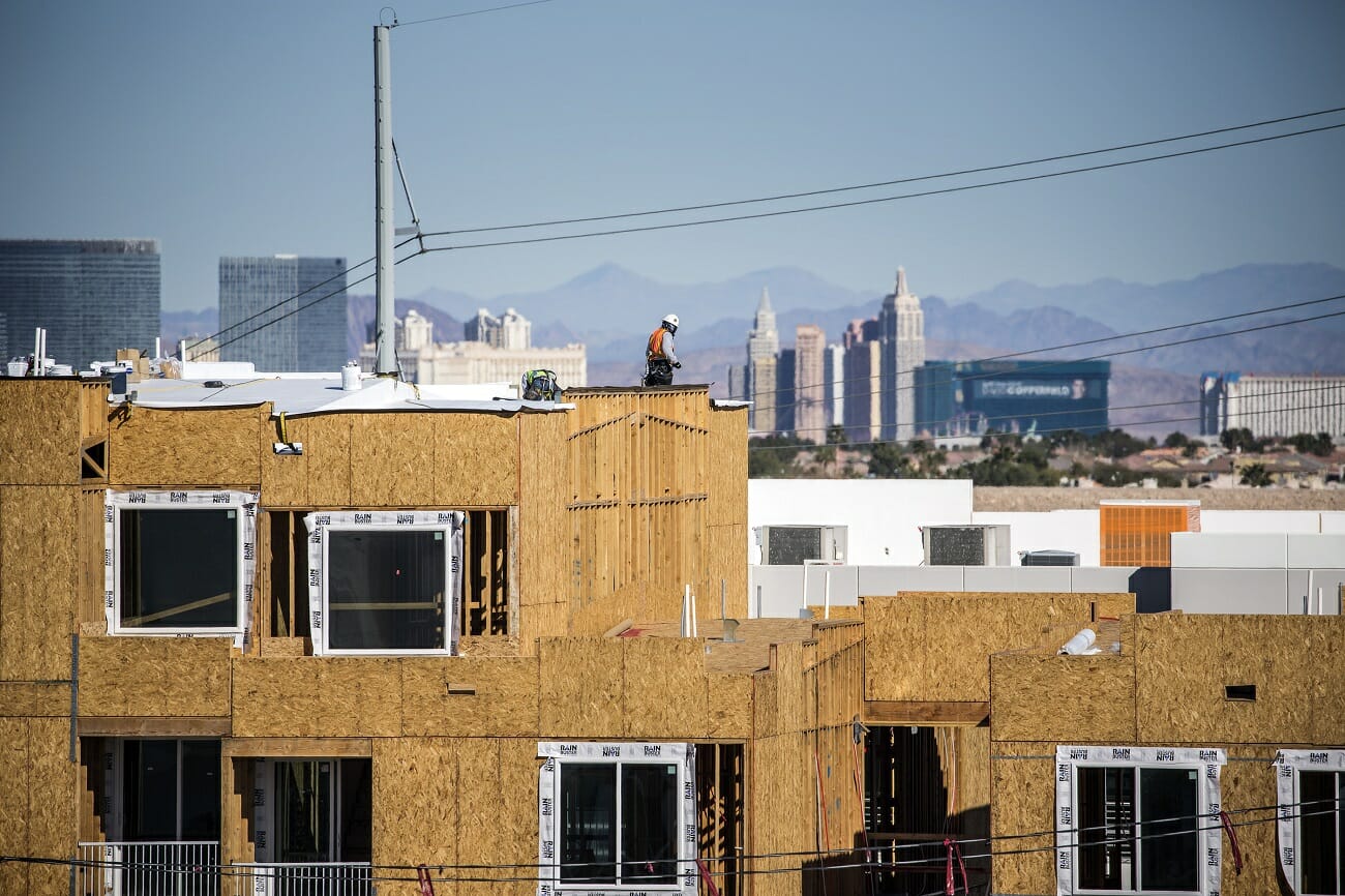 The South Beach apartments under construction in the southwest part of Las Vegas