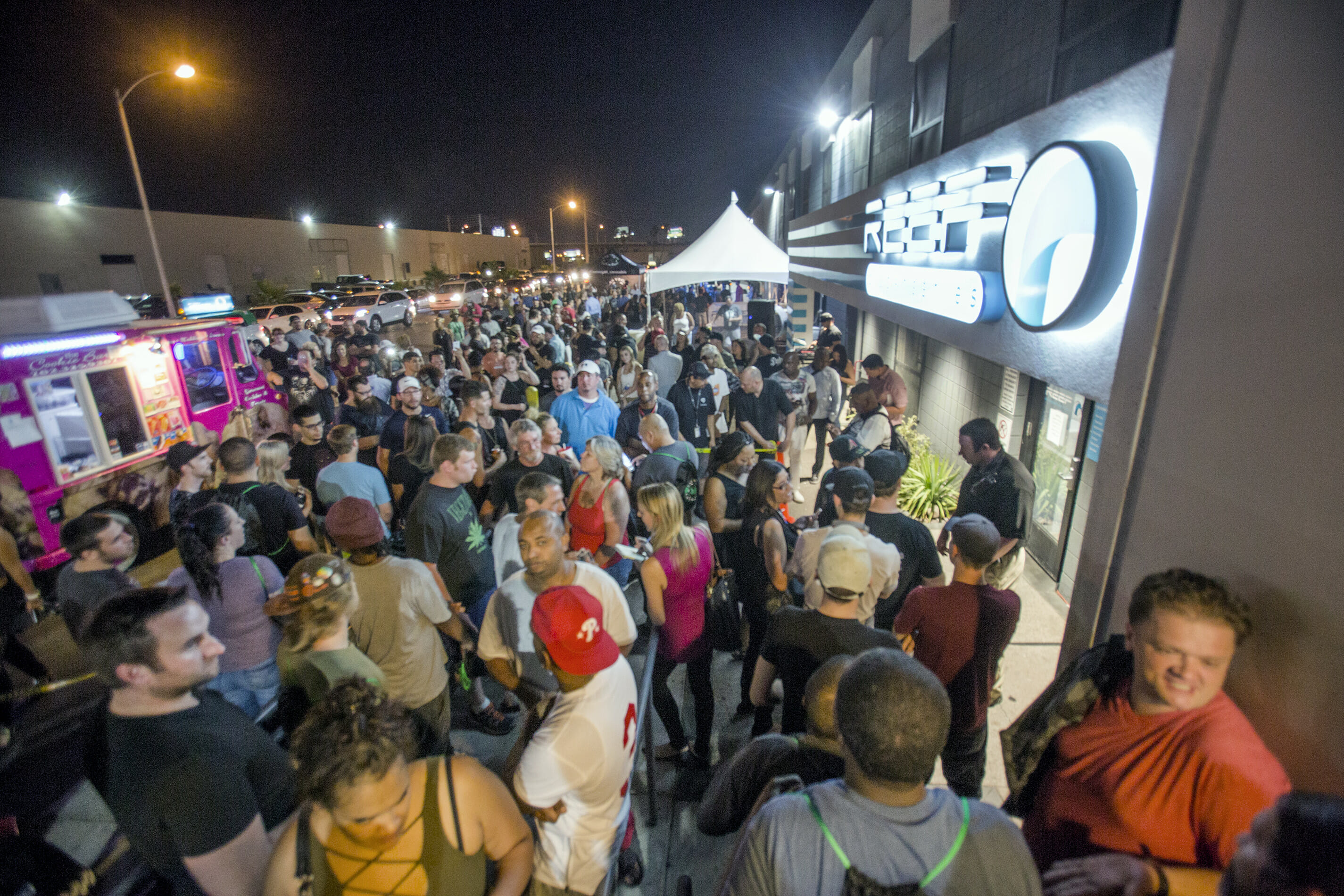 Buyers outside marijuana dispensary