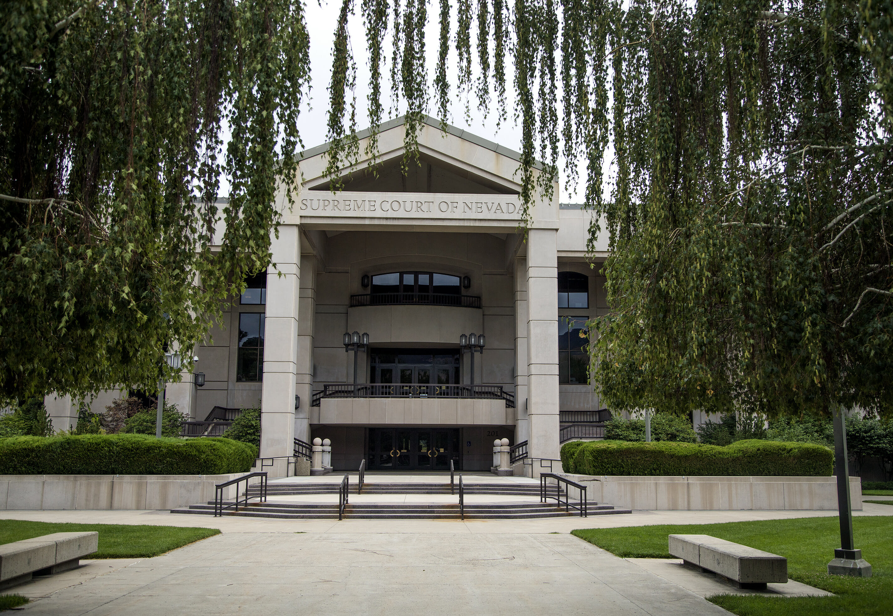 Front view of the Nevada State Court building