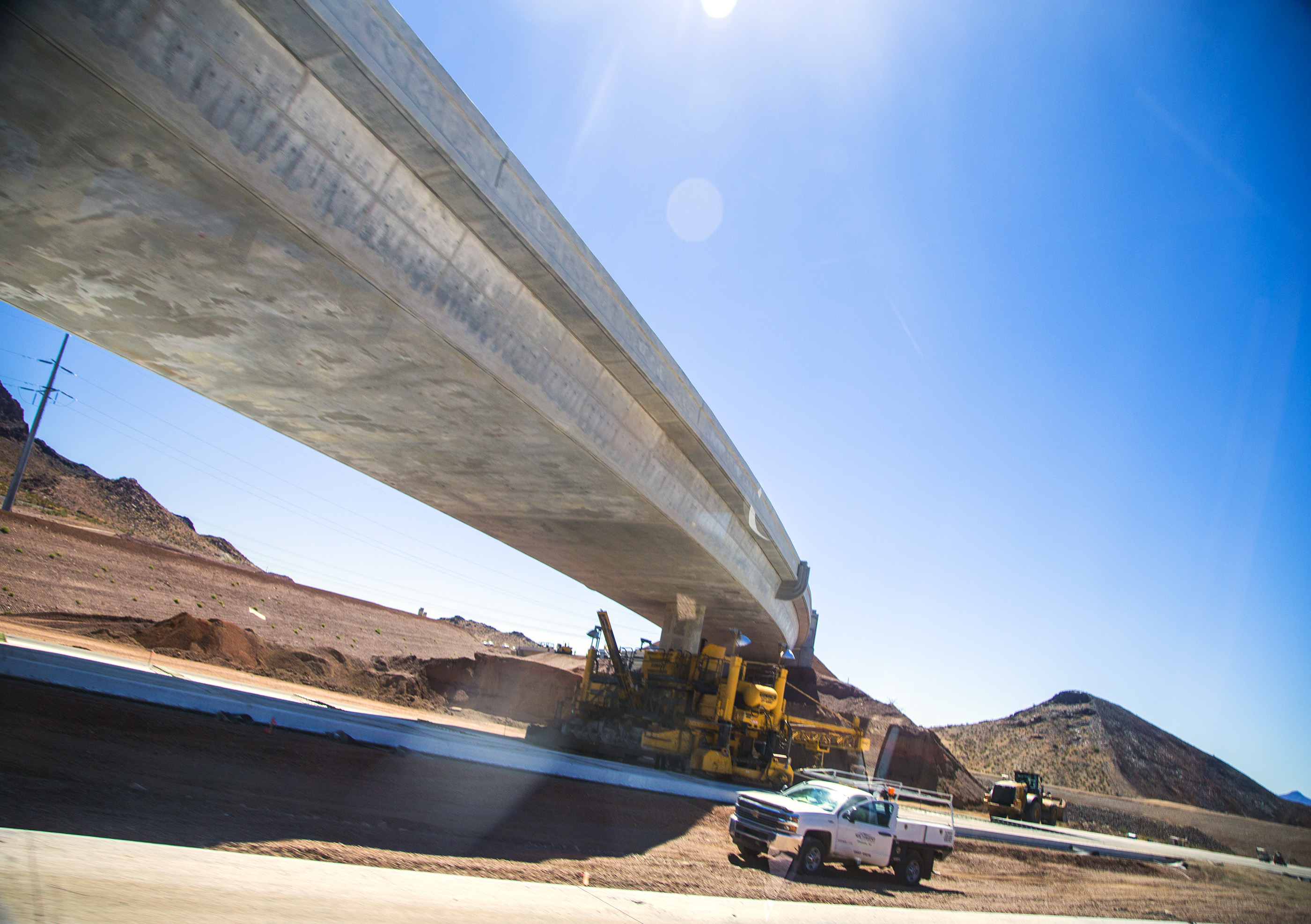 Interstate 11 during construction