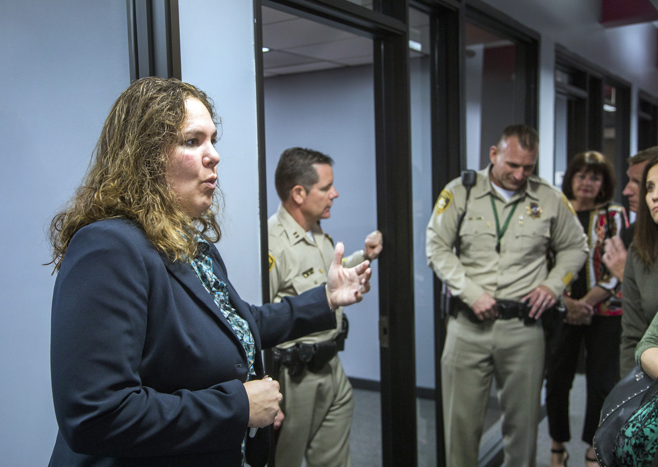 Officials at Day Reporting Center