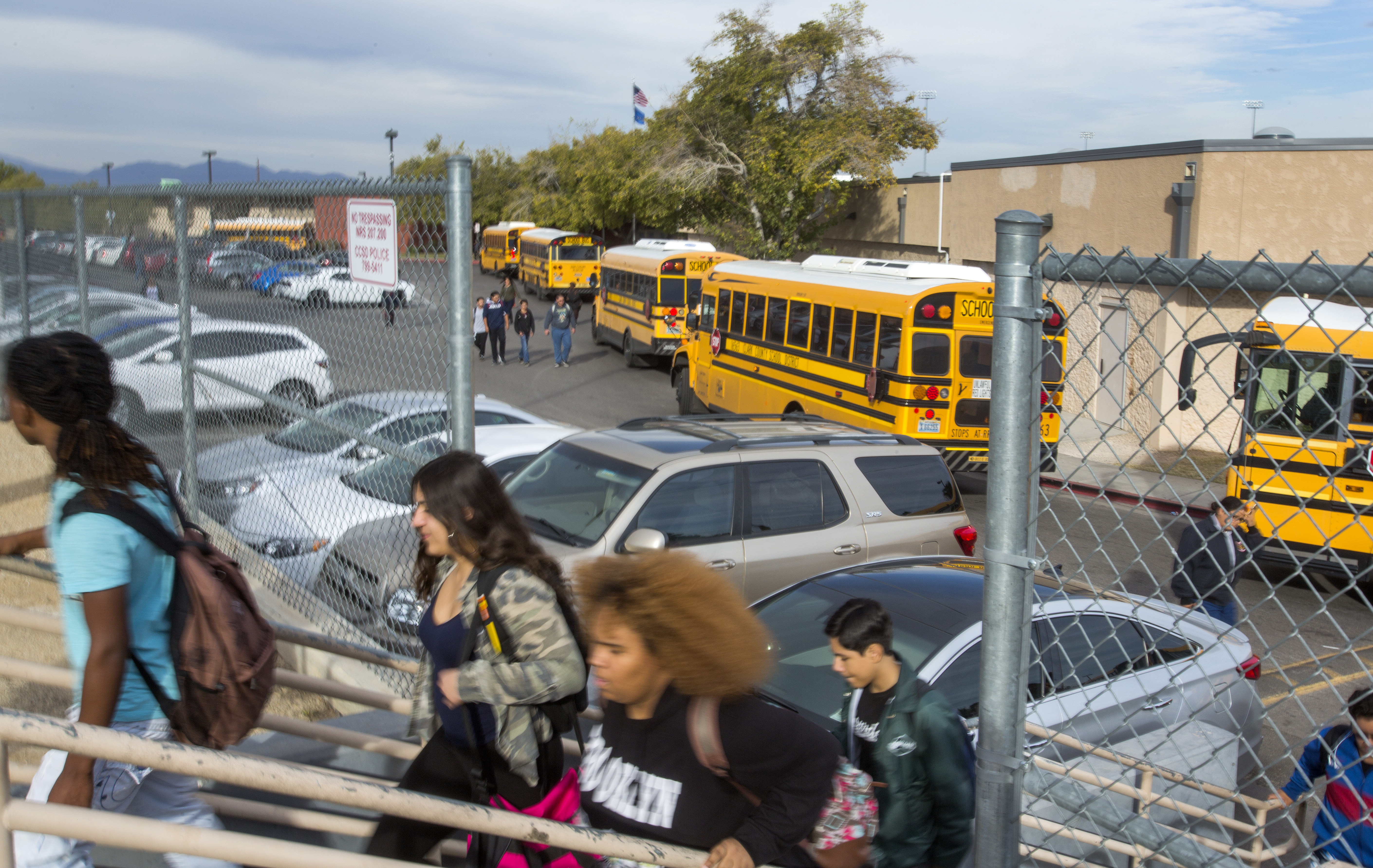 Students leave Valley High School campus
