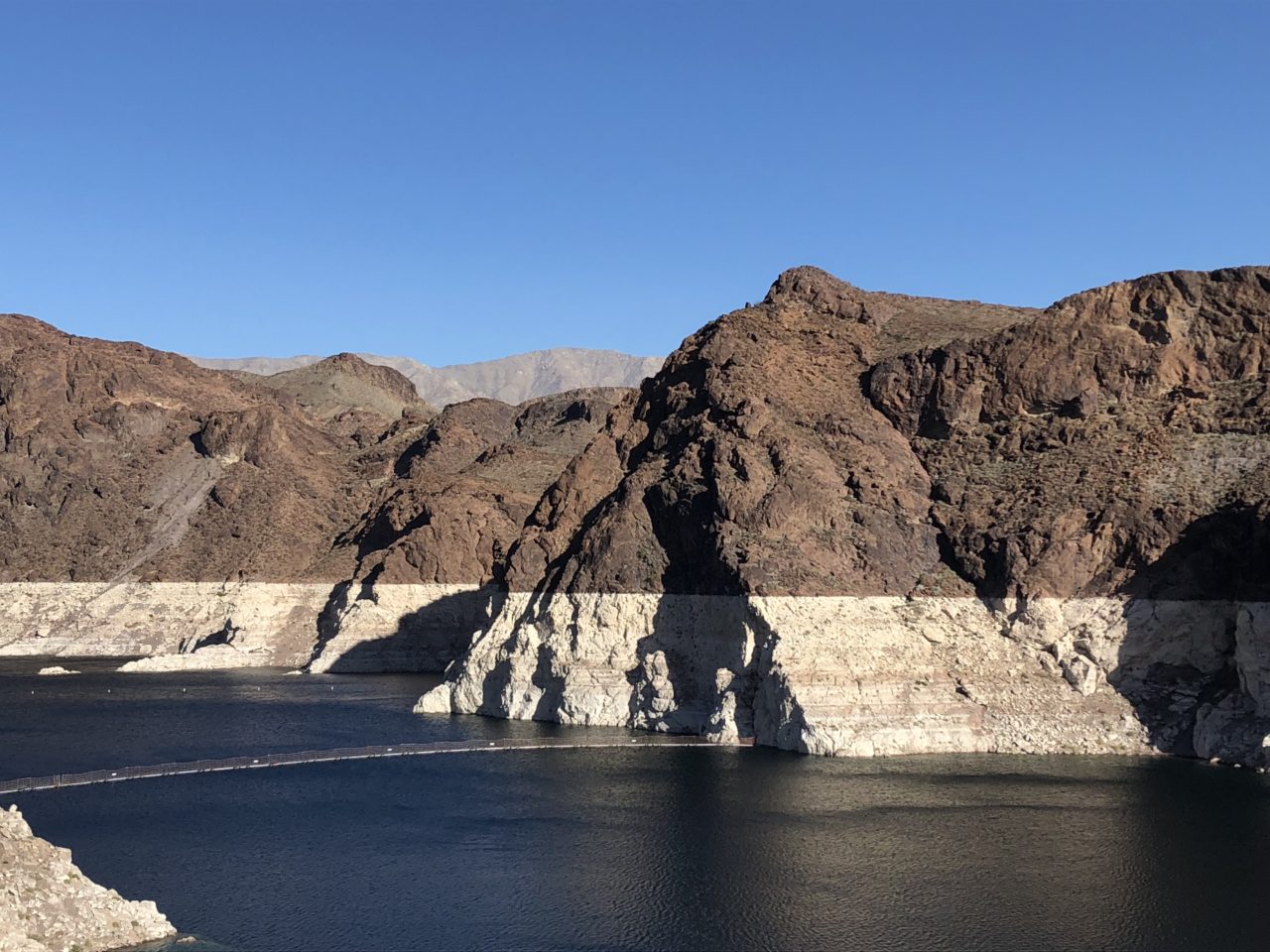 Lake Mead and the bathtub ring around the reservoir