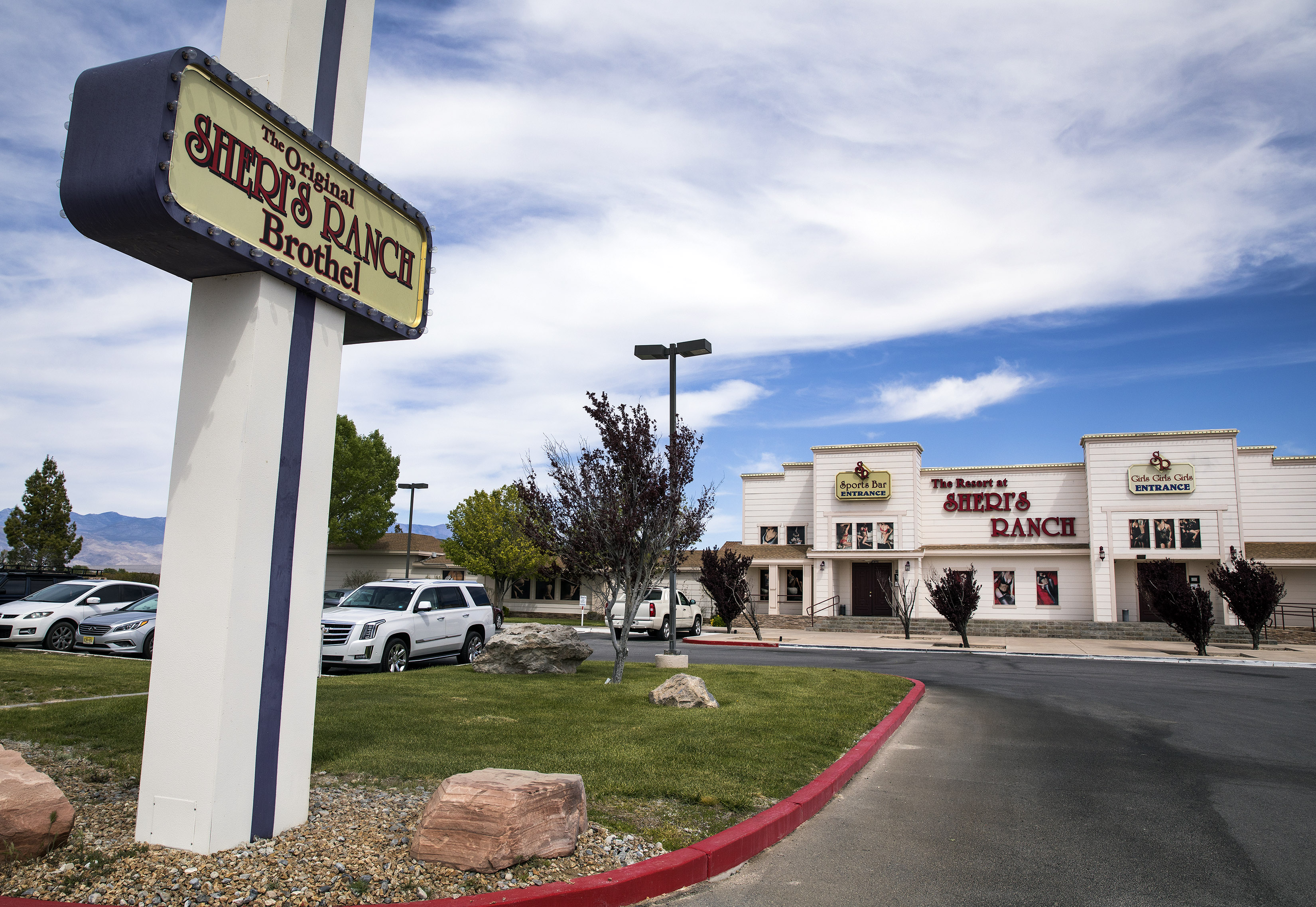 Sheri's Ranch brothel in Pahrump is seen on Thursday, April 19, 2018. 