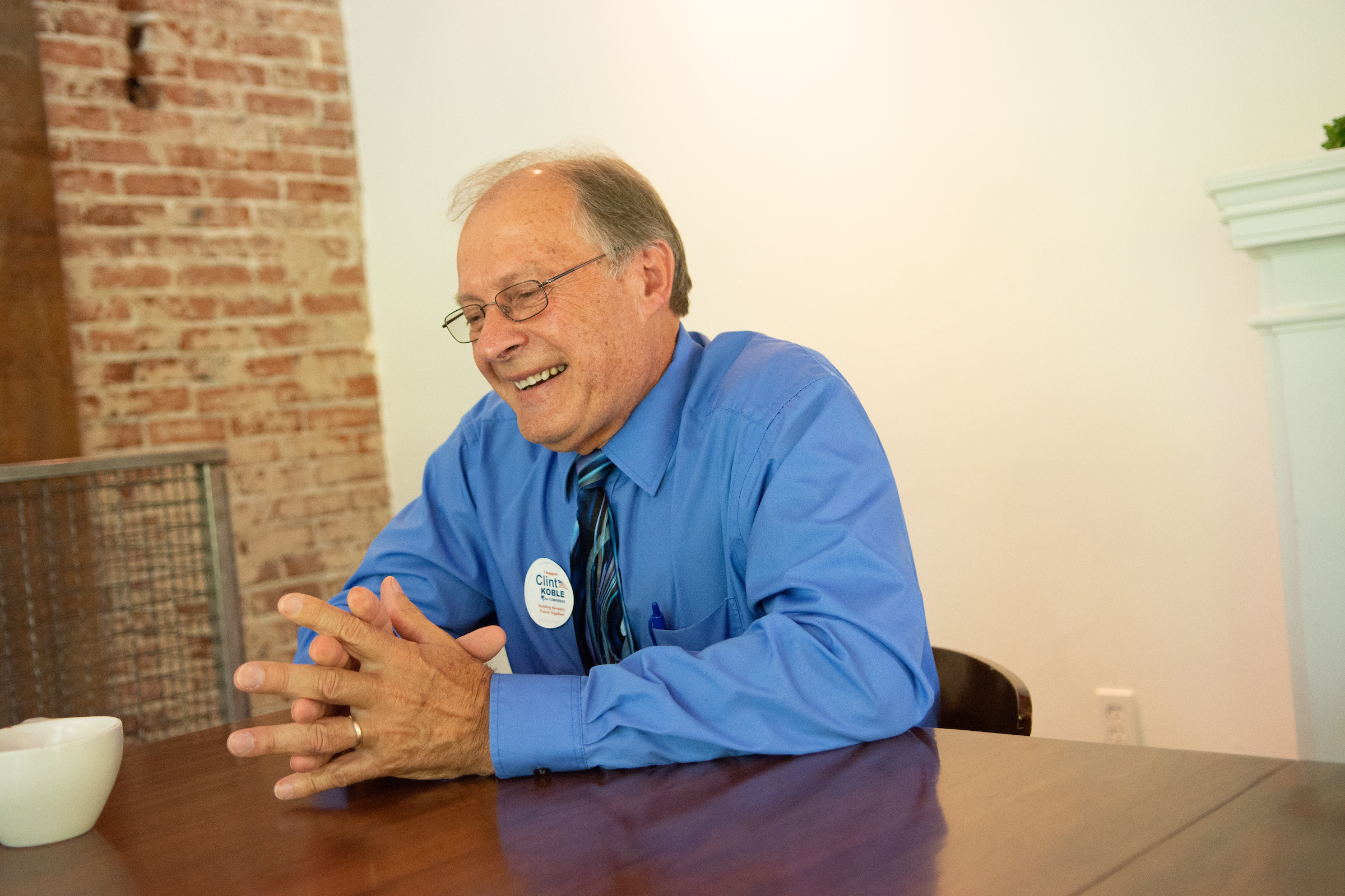 Clint Koble, Democratic candidate for Congressional District 2, on Aug. 16, 2018.