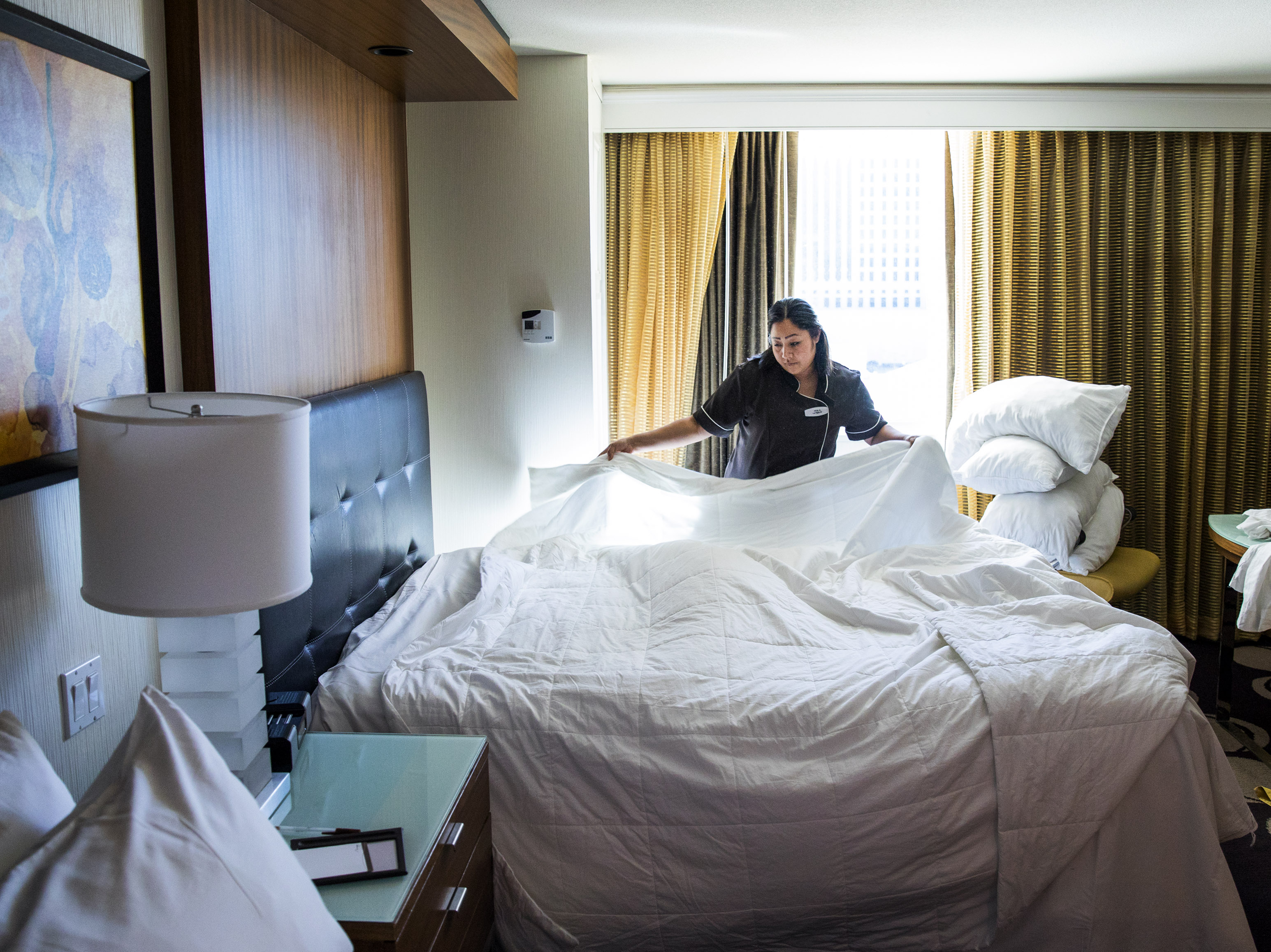 At This Olympics Housekeepers Are The Athletes Bed Making