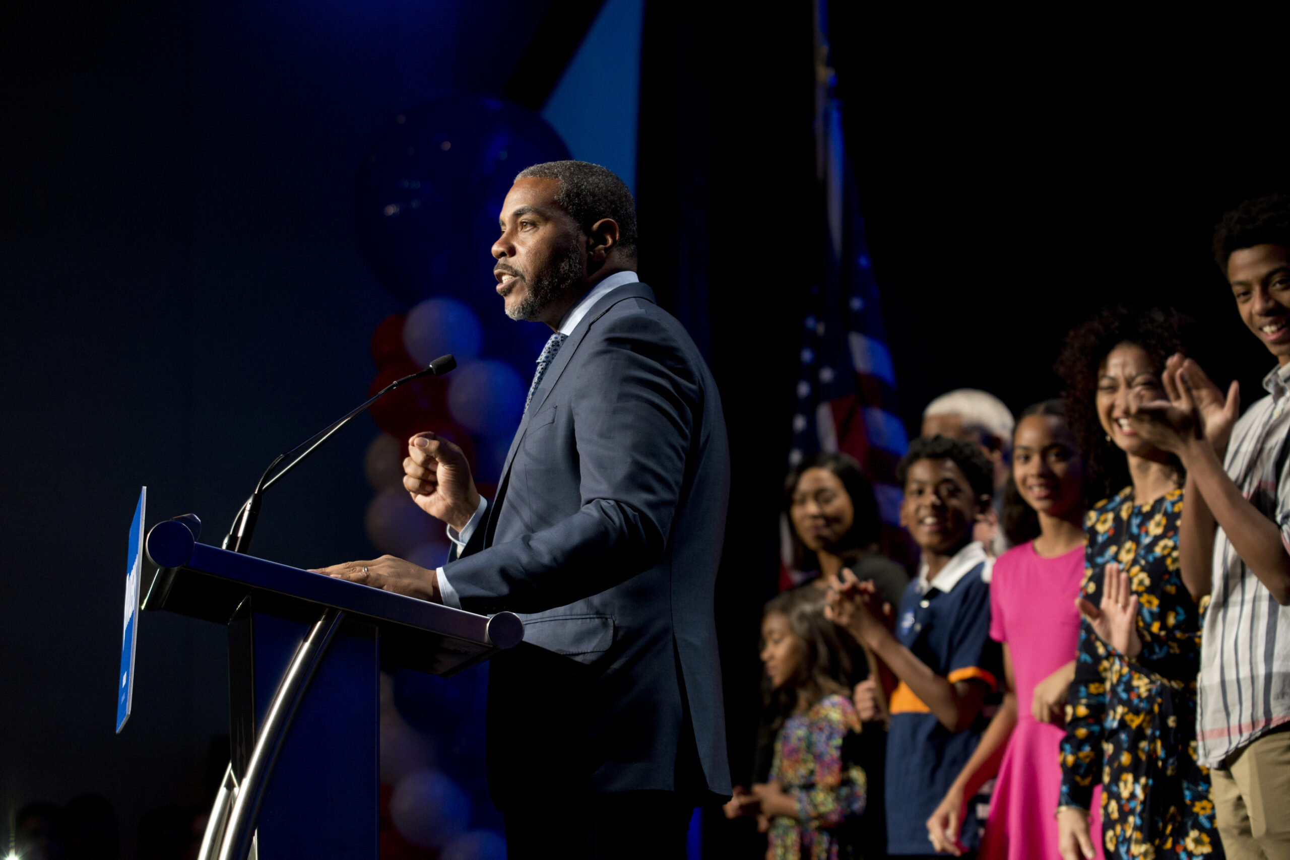 Steven Horsford speaking at a podium