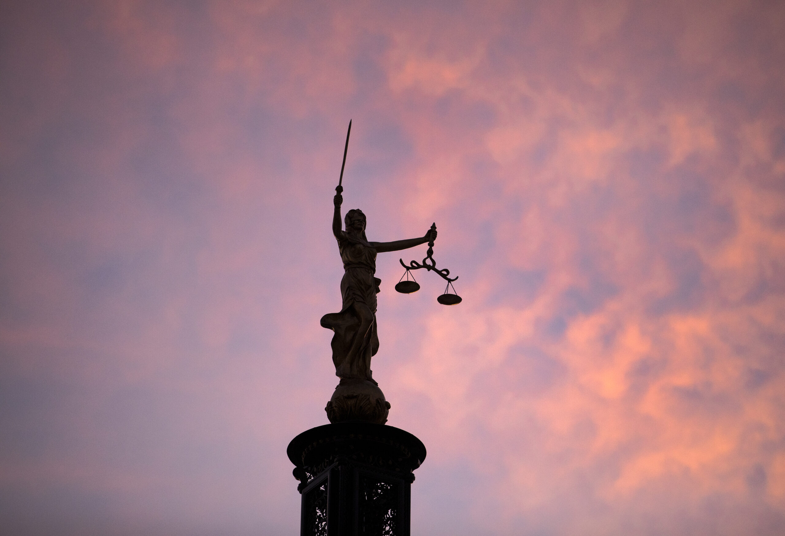 Lady Justice perched atop the Nevada Supreme Court building