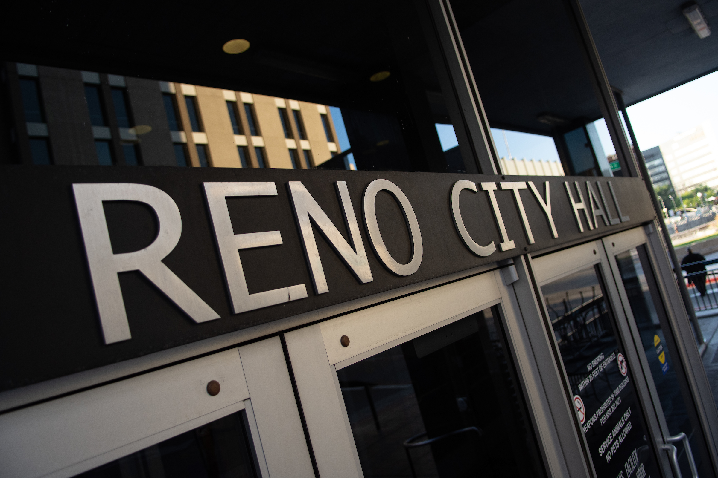 Reno City Hall sign