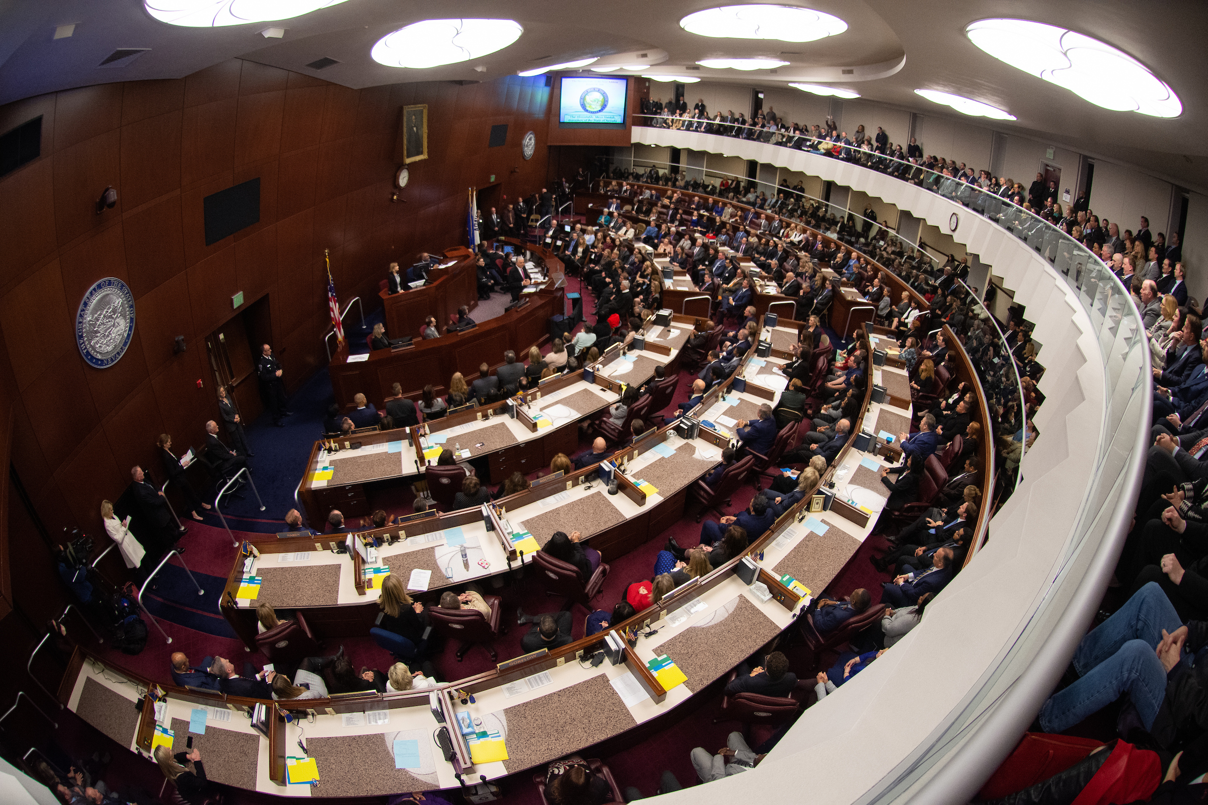 Assembly Chambers during speech