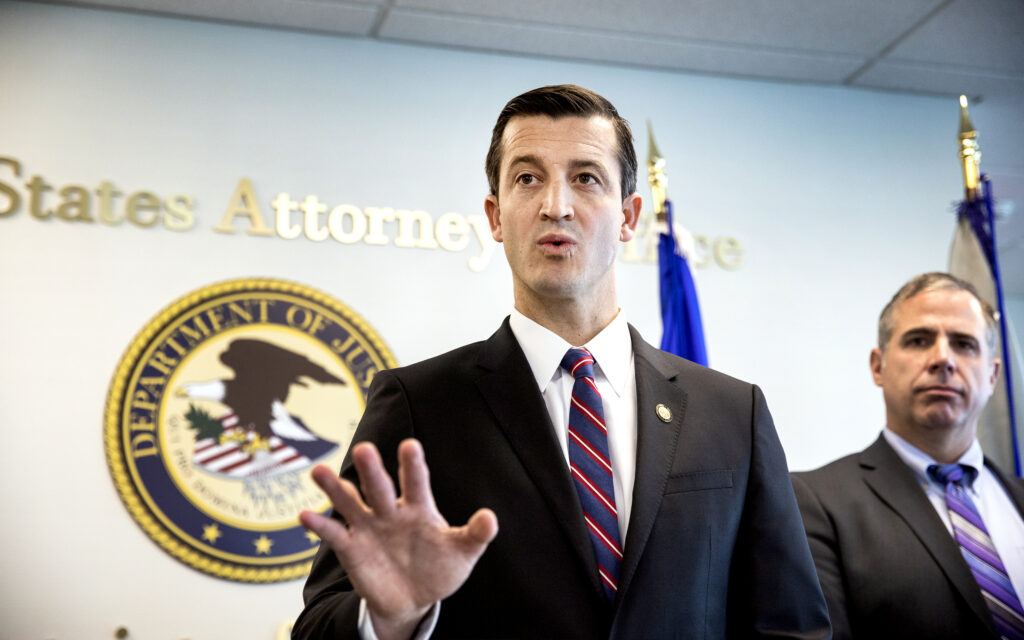 Nicholas A. Trutanich, United States Attorney for the District of Nevada and Ray Johnson, Assistant Special Agent in Charge for the Federal Bureau of Investigation