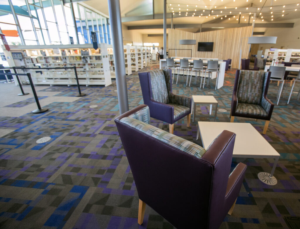 An interior view of the 41,051-square foot East Las Vegas Library, located at 2851 E. Bonanza, on Wednesday, April 24, 2019.