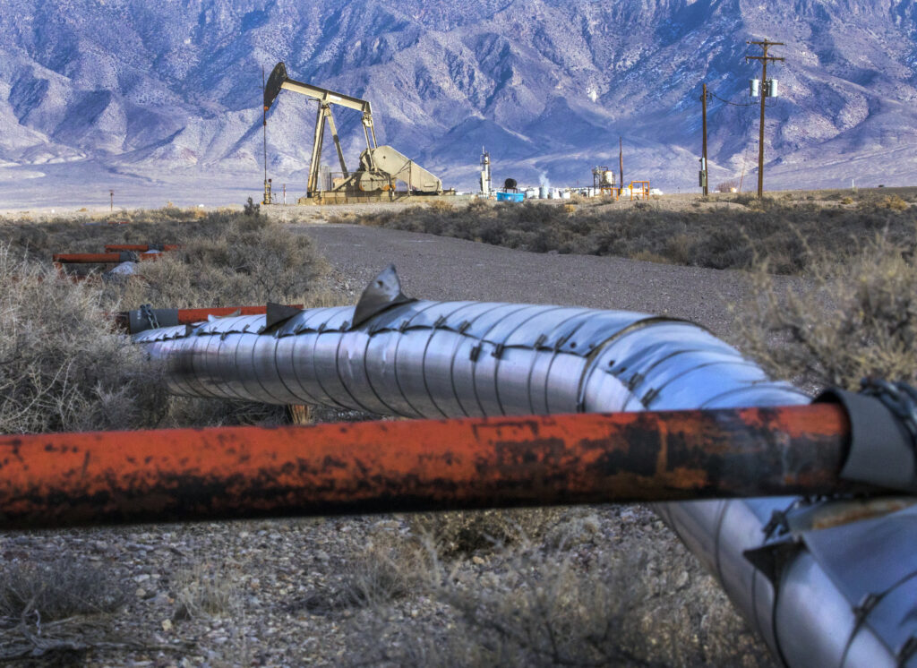 Photo of active oil operations in Railroad Valley, Nevada