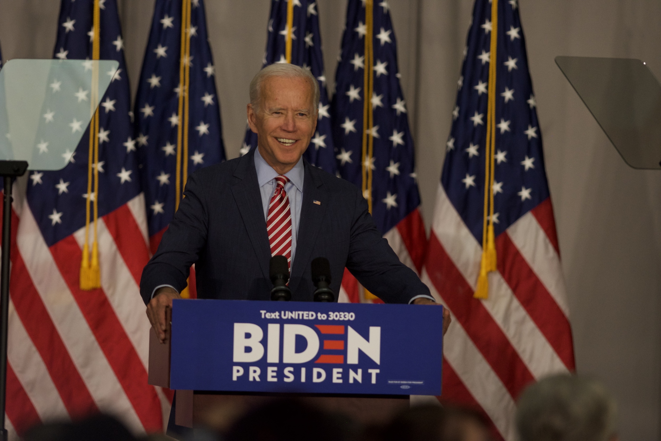 Former Vice President Joe Biden speaks at Truckee Meadows Community College