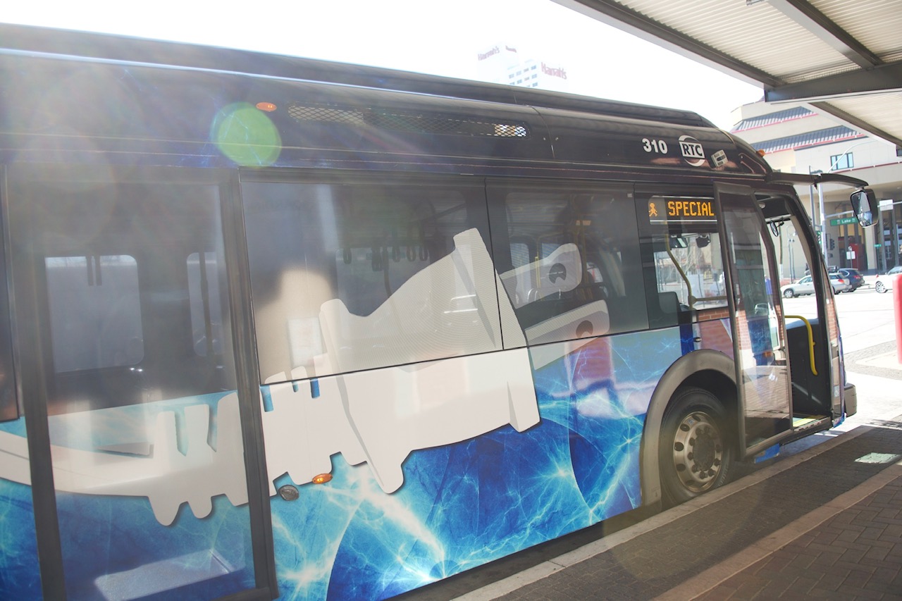 Electric bus in Washoe County