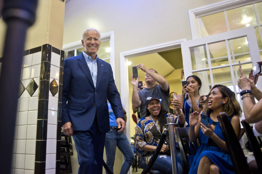 Former Vice President Joe Biden at campaign event