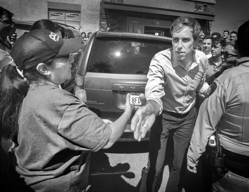 Former Congressman Beto O'Rourke at campaign event