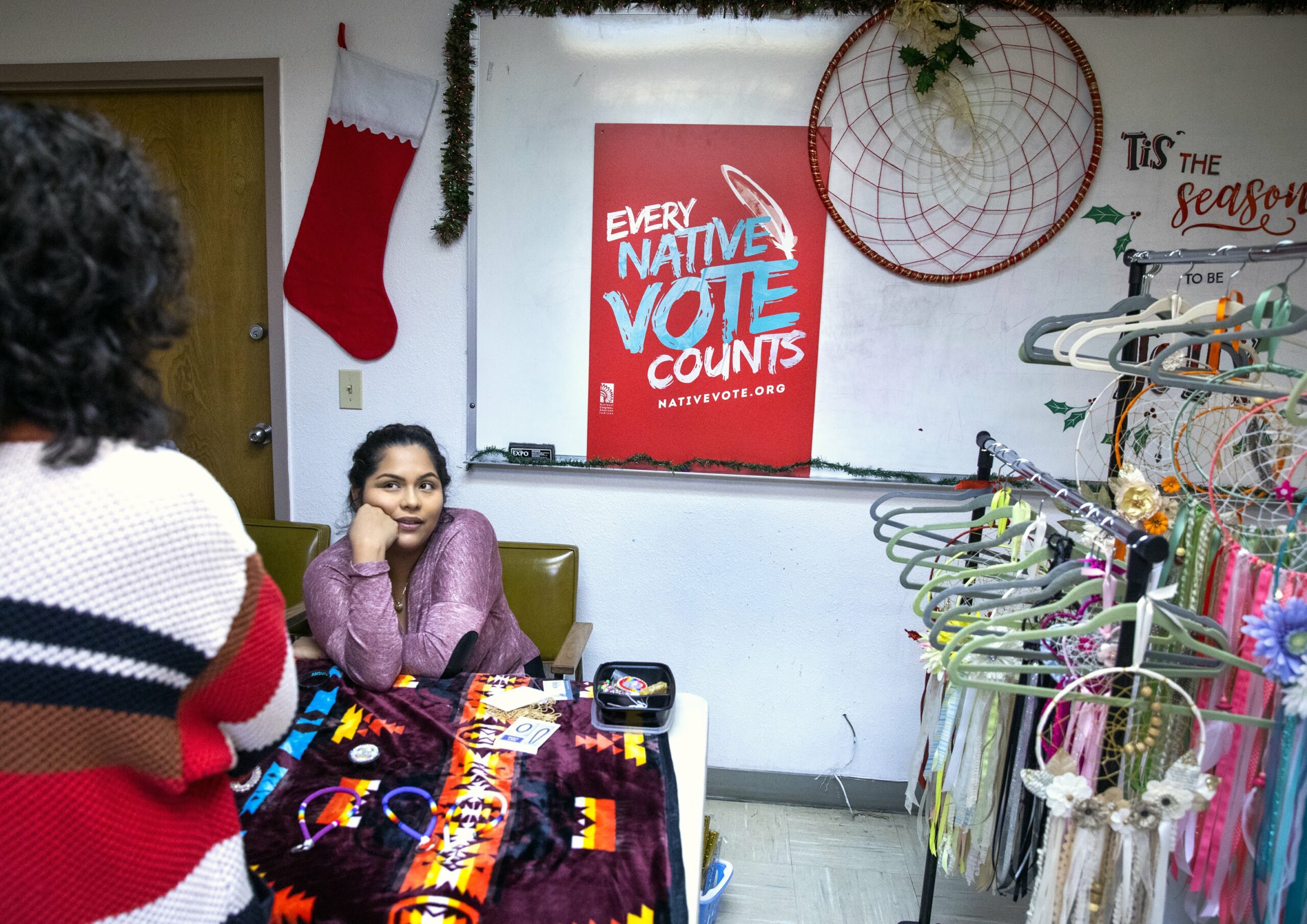 Inside the Holiday Market at the Las Vegas Indian Center