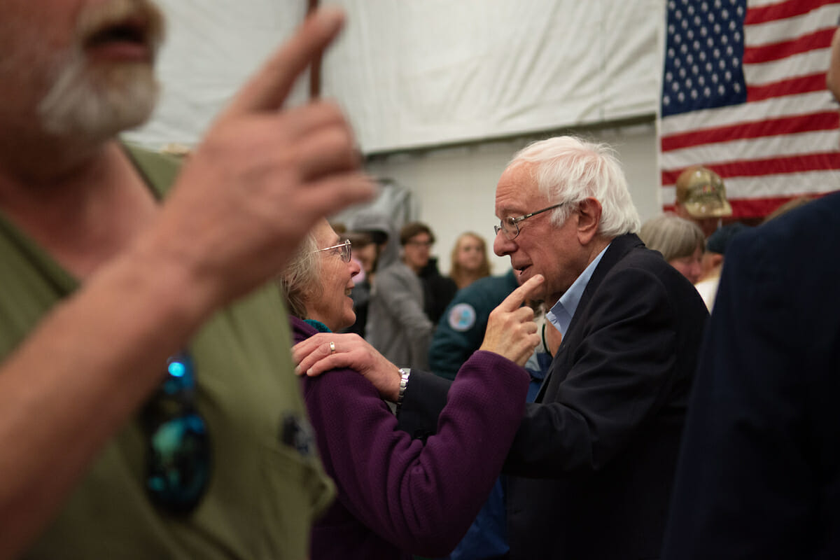 Bernie Sanders at Carson City rally