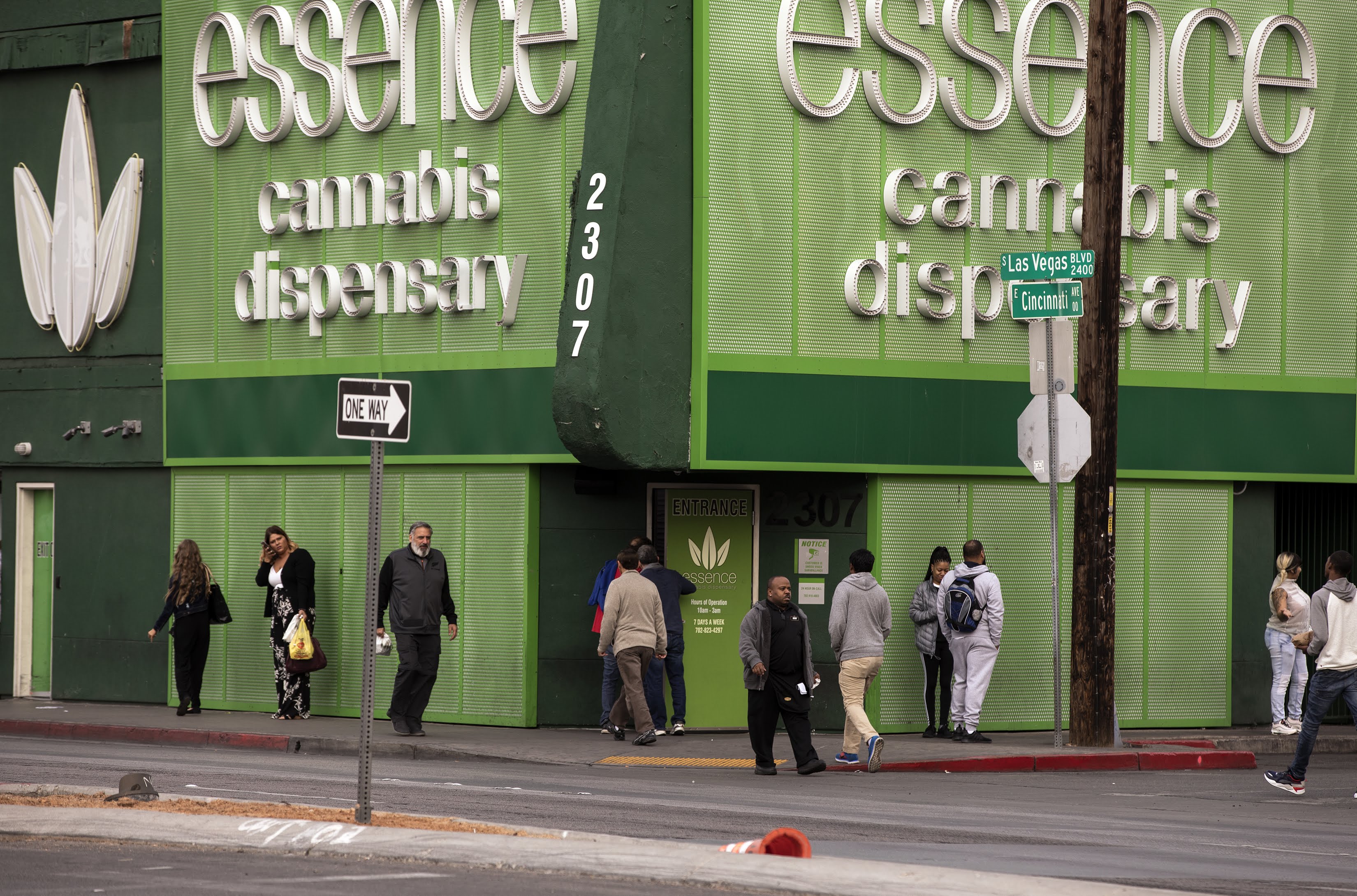 Buyers outside marijuana dispensary