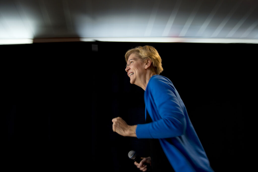 Sen. Elizabeth Warren at campaign event