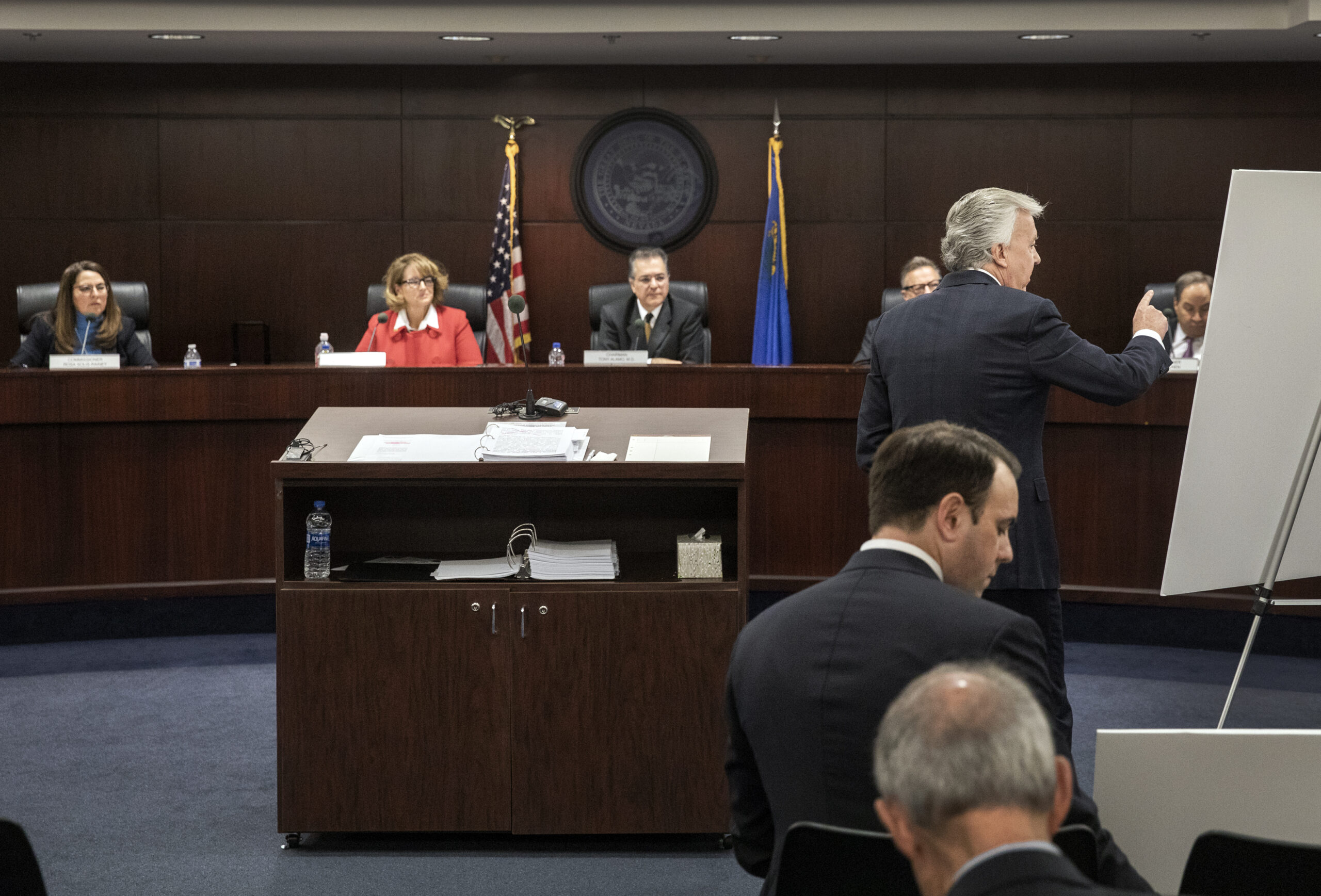 Attorney Donald Campbell presenting to the Nevada Gaming Commission