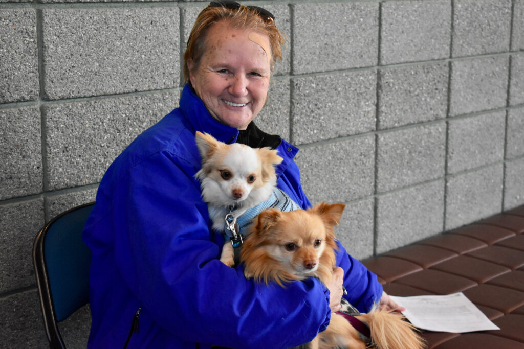 Carol Anderson with dogs